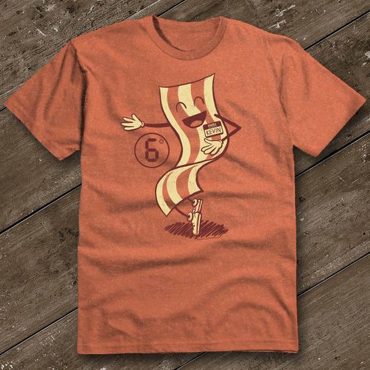 Six Degrees of Kevin Bacon Heather Orange T-Shirt - Austin City Threads