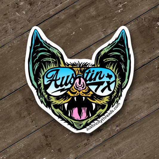 Shady Bat Decal - Austin City Threads