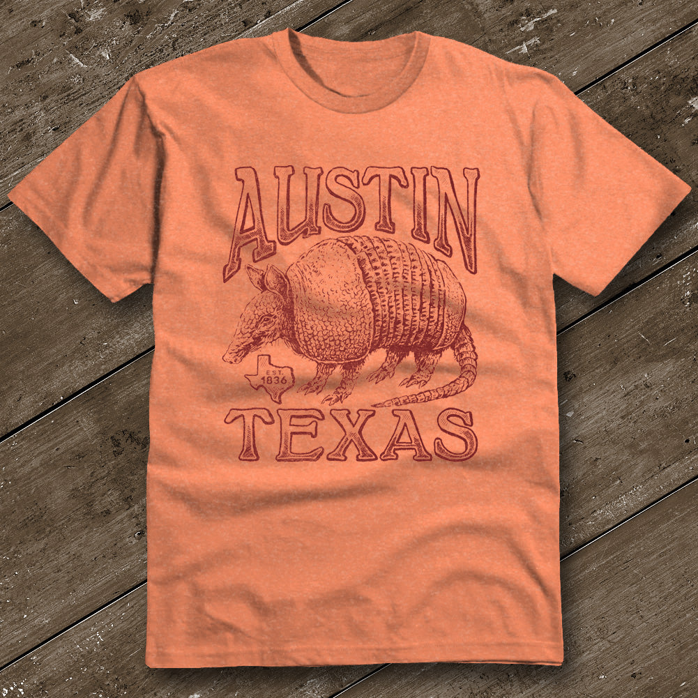 Austin Dillo Heather Orange T-Shirt