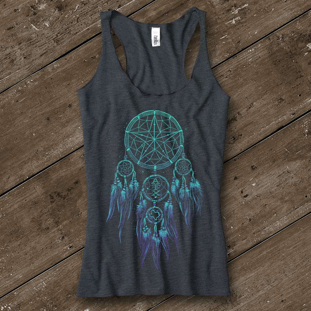 Dreamcatcher Ladies' Heather Tank - Austin City Threads
