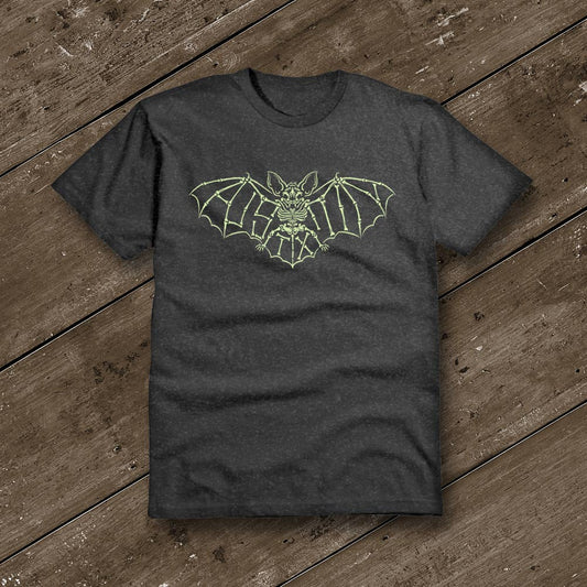 Austin Glow Bat in the Dark Heather YOUTH T-Shirt - Austin City Threads
