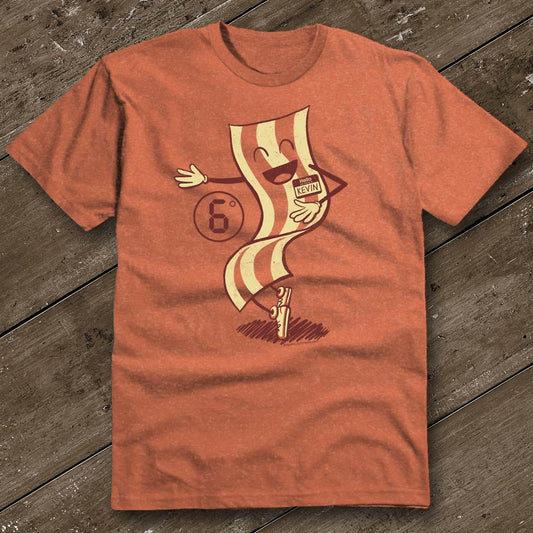 Six Degrees of Kevin Bacon Heather Orange T-Shirt