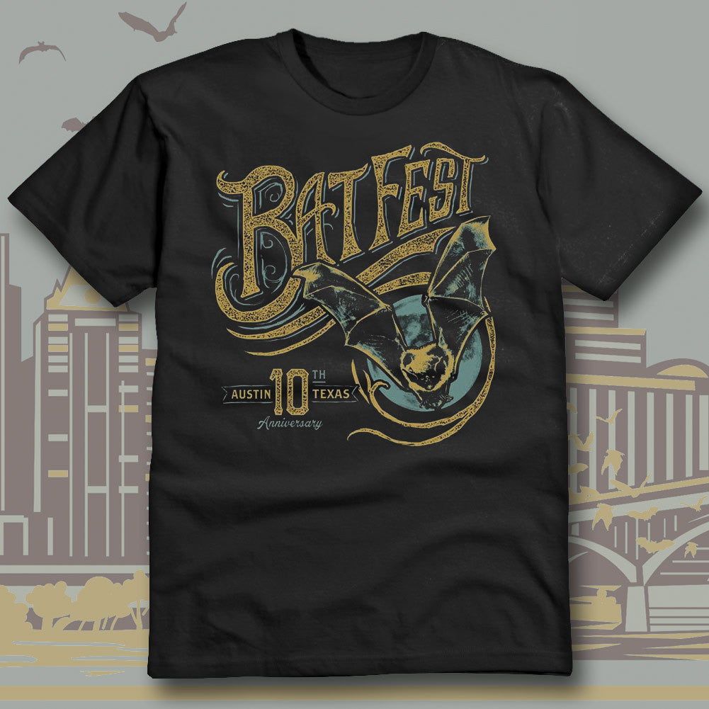Official Bat Fest 10th Year Youth T-shirt