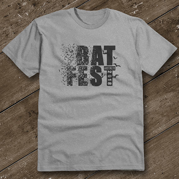 Official Bat Fest 2018 Unisex Tshirt - Heather Grey