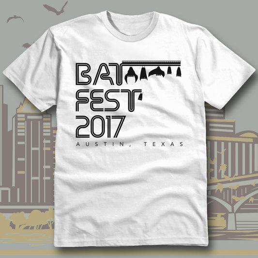 Official Bat Fest 2017 Unisex Tshirt - White