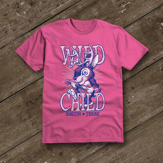 Wild Child Fuschia YOUTH T-Shirt